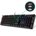 thumbnail image 1 of Teclado mecánico para juegos con cable retroiluminado con LED RGB, teclado mecánico para juegos 104 para jugadores de PC y trabajo Xemadio 2033359-4, 1 of 9