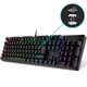 thumbnail image 1 of Teclado mecánico para juegos con cable retroiluminado con LED RGB, teclado mecánico para juegos 104 para jugadores de PC y trabajo Adepaton  2033359-4, 1 of 9