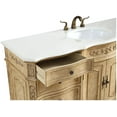 thumbnail image 4 of Elegant Lighting Vf10160-Vw Danville 60" Free Standing Single Basin Vanity Set - Off White, 4 of 7
