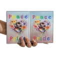 thumbnail image 3 of Peace Love Pride Newfoundland with Rainbow Sunglasses LGBT LGBTQ+ Travel Passport Wallet Newfie Dog Lover Gifts PU Leather Passport Holder Cover - 01004, 3 of 5