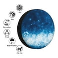 thumbnail image 4 of Naloa Blue Glitter Sparkles PVC Leather Spare Tire Wheel Cover Spare Tire Cover, for Car Truck SUV Camper Trailer Universal Fit(14-17in)-17 inch, 4 of 6