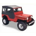 thumbnail image 2 of Bestop 5140301 Tigertop Black Fabric Soft Top for UTV Jeep Willys CJ, 2 of 2