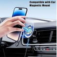 thumbnail image 2 of KOMI Magnetic Clear Case for iPhone 15 Plus (6.7") - MagSafe Wireless Charging Compatible, Full Proof Camera Protection, Shockproof Bumper, Anti-Scratch Shiny Back, Waterproof Protection Gold, 2 of 5