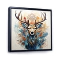 thumbnail image 2 of Designart "Abstracted Antlers of a Deer" Landscapes Floater Framed Wall Art Print, 2 of 7