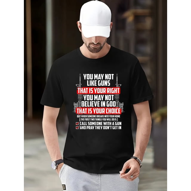 Camiseta de algodón para hombre con frase inspiradora, cuello redondo, manga corta, estilo deportivo informal, lavable, cómoda para todo el año, tejido de punto 100 % algodón, corte holgado - Tallas S
