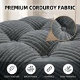 thumbnail image 5 of Convertible Folding Sofa Bed with Back Support, Portable Chair for Living Room Bedroom,Dark Gary, Dark Gray, 5 of 9