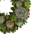 thumbnail image 3 of Northlight Wooden Mini Flowers Artificial Spring Wreath - 14", 3 of 5