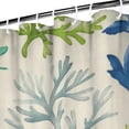 thumbnail image 4 of Vibrant Marine Life Shower Curtain - Water-resistant Fish & Coral Reef Design with 12 Rustproof Hooks,36x72in, 4 of 5