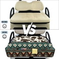 thumbnail image 6 of Yuyamidu Aztec Golf Cart Seat Cover for 2-Person Seats Brown Cow Print Golf Cart Seat Towel Blanket with Pockets Universal Fit Sports Cart Seat Cushion Accessories Decor, 6 of 8