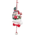thumbnail image 5 of Kurt Adler "Our 1st Christmas Together" Snow Couple Ornament, 5 of 5