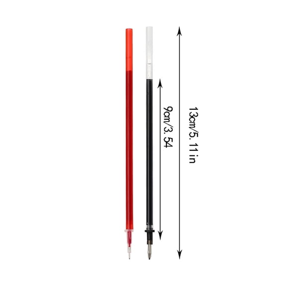 6PCS Red Gel Pen Refills with 5 mm Aperture 5.11 inch/13 cm Smooth Writing Pen Refills 0.7 mm Replacement Gel Ink Refills, Hot Pink