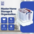 thumbnail image 2 of Really Useful Box Contenant de Rangement Transparent de 35 Litres avec Couvercle à Pression, 2 of 7