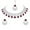 Silver Ruby, variant on Exquisite Indian Bollywood Wedding Silver Plated Choker Necklace Set