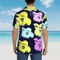 thumbnail image 6 of Floral Flower Pattern Hawaiian Shirts For Men, Summer Short-Sleeve Relaxed-Fit Button-Down Shirts Small, 6 of 9