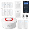 thumbnail image 1 of Sistema inalámbrico de alarma doméstica GRSICO, kit de 15 piezas con WiFi y Alexa, 1 of 8