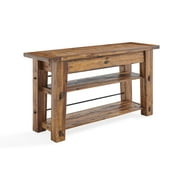 Alaterre Durango 54"L Industrial Wood Console/Media Table with Two Shelves