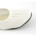 thumbnail image 2 of Fit In Clouds Ladies Foldable Portable Ballet Flats In a Bag - White 12, 2 of 3
