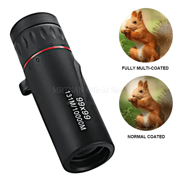 99x99 High Magnification Mini Zoom Telescopes HD Monocular Telescope Low Light Night Vision Monocular For Travel Hunting