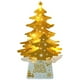 thumbnail image 1 of RV Adornos navideños Mini adorno de tarjeta de Navidad de escritorio dorado Árbol de Navidad brillante con luces de cadena Sailing Electrónica, 1 of 5