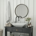 thumbnail image 3 of Flash Furniture Jennifer 27.5" x 27.5" Brushed Bronze Modern Wall Mounted Mirror, 3 of 12