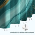 thumbnail image 6 of Teal Gold Marble Pattern Shower Curtain 72"x72" ,Bathroom Decorative Shower Curtains Set with 12 Hooks,Modern Waterproof Washable Shower Curtain, 6 of 6