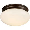 thumbnail image 2 of Forte Lighting - 1 Light Mushroom Ceiling   White, 2 of 3