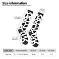 thumbnail image 3 of Cow Spots Print Knee High Socks for Women Long Leg Warmers Socks, 3 of 7