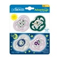 thumbnail image 3 of Dr. Brown's Advantage Baby Pacifier, Fully Symmetrical, Silicone Bulb, 6-18m, BPA Free, Squirrel/Glow, 4 Pack, 3 of 27