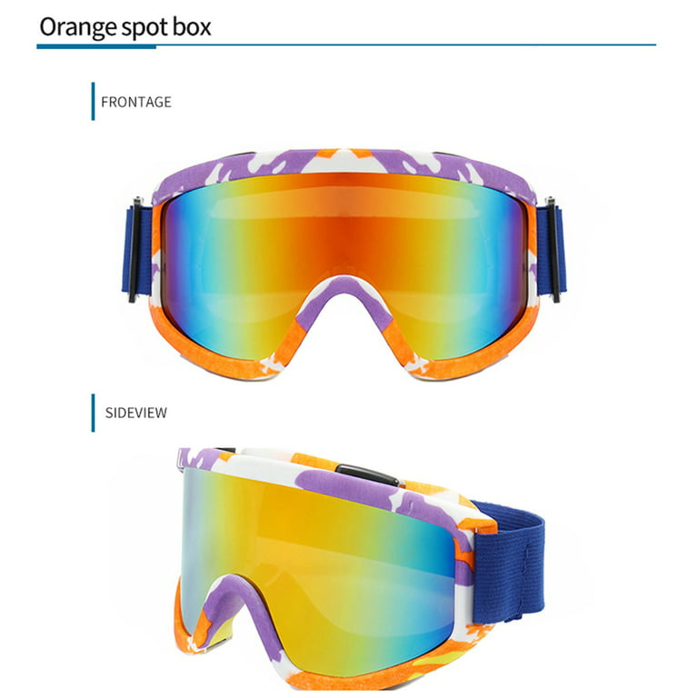 sdghg Ski Glasses Anti-fog Dustproof UV Protection Polarized Snow