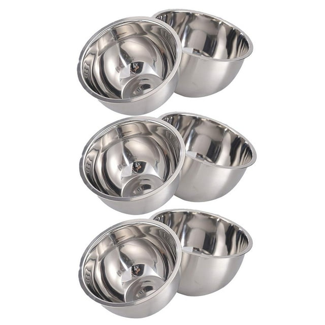 Yuarrent Tazón de acero inoxidable Tazón de cocina Tanque de condimento y Tazón para batir huevos de fideos Tazón de ensalada espesado para el hogar Mostrada Yuarrent HA018787-00