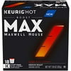 Maxwell House Max Boost 1.75X Caffeine Medium Roast K-Cup Coffee Pods (18 Pods)
