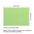 thumbnail image 2 of Uxcell 50 Sheets Colored Copy Paper for Office Printing Invitation Forms Art Projects Light Green 16.5 x 11.7", 2 of 7