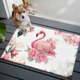 thumbnail image 4 of Pink Flamingo Area Rugs Collection 2'x3', Watercolor Flowers Spring Floral Leaf Plant Non Slip Indoor Rectangle Throw Runner Rug Floor Mat Carpet for Living Room Dining Table Bedroom Nursery, 4 of 9