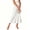 White women's polka dot midi skirt a1, variant on Uscallm Women's Polka Dot Midi Skirt High Low A-Line Maxi Casual Elegant Vacation Beach Skirts for Women, White 2XL