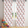thumbnail image 5 of Blackout Kids Curtains,White Cow Strawberry Pattern Childrens Insulated Curtains Set Of 2,Bedroom Essentials,Toddler Room Decor 42x84in(106x213cm), 5 of 5