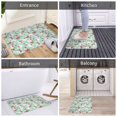 thumbnail image 5 of Vsdgher Bunny And Rose print Flannel Anti-Slip Floor Mat Comfort Mat Floor Carpet for Decor, Non-Slip, Home, Office, Laundry, Durable, 5 of 5