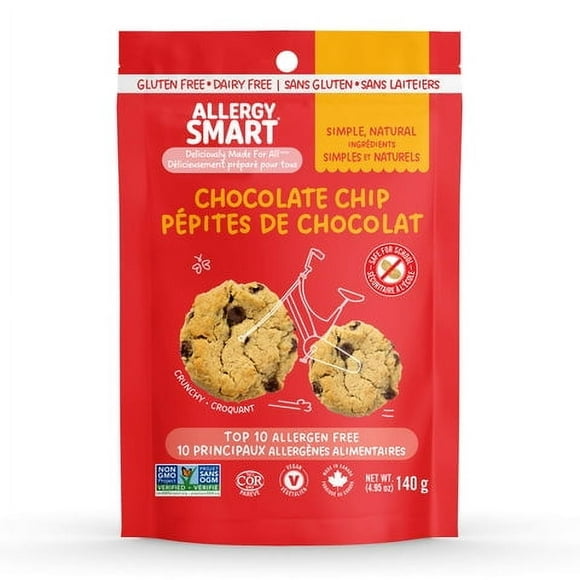 Allergy Smart Sans gluten Pépites de chocolat biscuits 140g sac