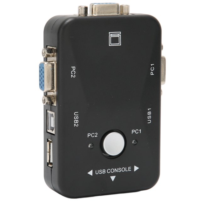 Interrupteur KVM, Interrupteur KVM USB 2.0 Multifonction 2 Ports Plug And Play pour 98