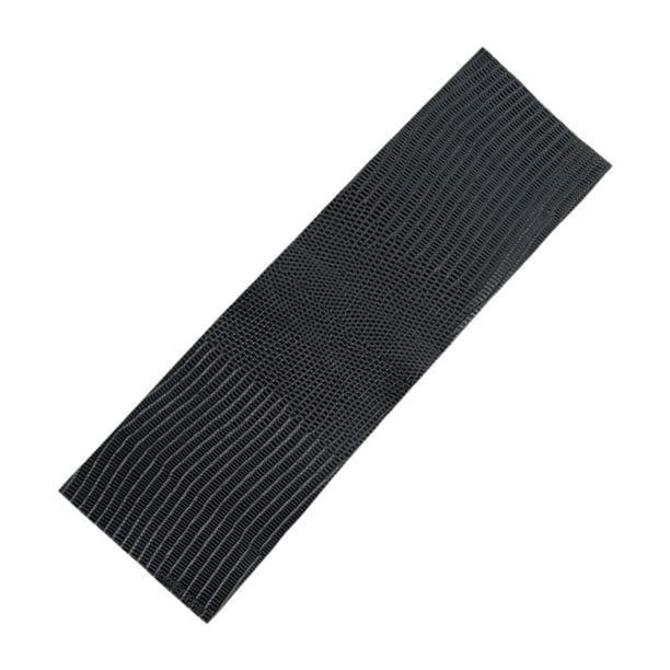 Funda para taco de billar de cuero repujado, cómoda y antideslizante. Patrón negro