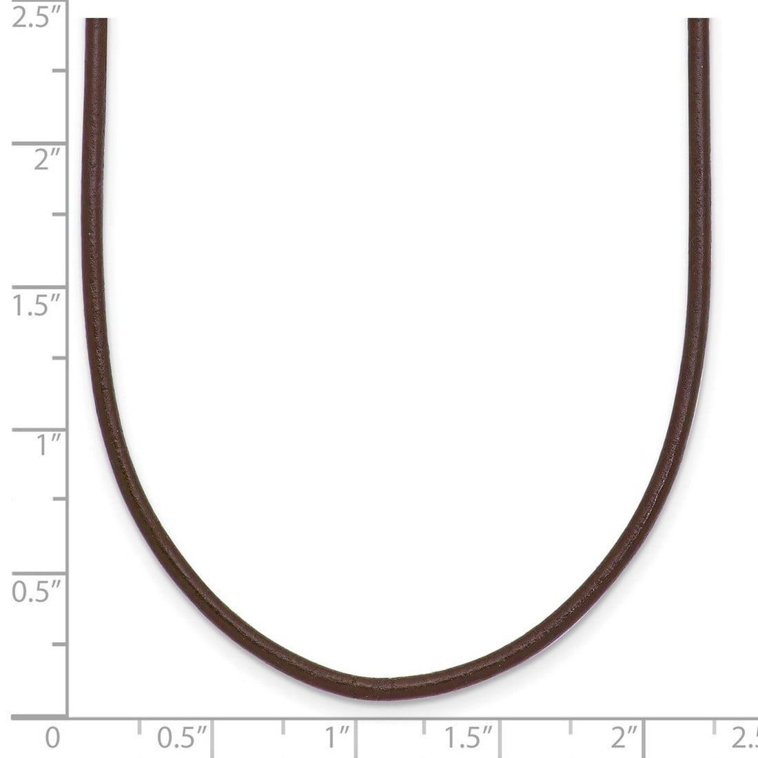 14k Yellow Gold 2mm Brown Leather Cord Necklace 16 Inch Lobster Claw Pendant Necklace for Women
