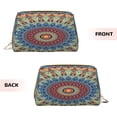 thumbnail image 3 of Cauagu Round Mandala Print Large Cosmetic Bag,Portable Cosmetics Pouch Travel Makeup Bag Large Capacity Travel Makeup Case Organizer Makeup Brush Organizer, 3 of 8