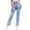 Light Blue, variant on Sngxgn Womens Mid Waist Bell Bottom Stretchy Flare Jeans Pants(Black,S)
