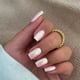 thumbnail image 3 of Uñas postizas cuadradas cortas con acabado cromado rosa Aurora, uñas postizas esmaltadas Sxvme, uñas acrílicas de metal con acabado espejo, uñas postizas metálicas de longitud media, uñas brillantes c, 3 of 9