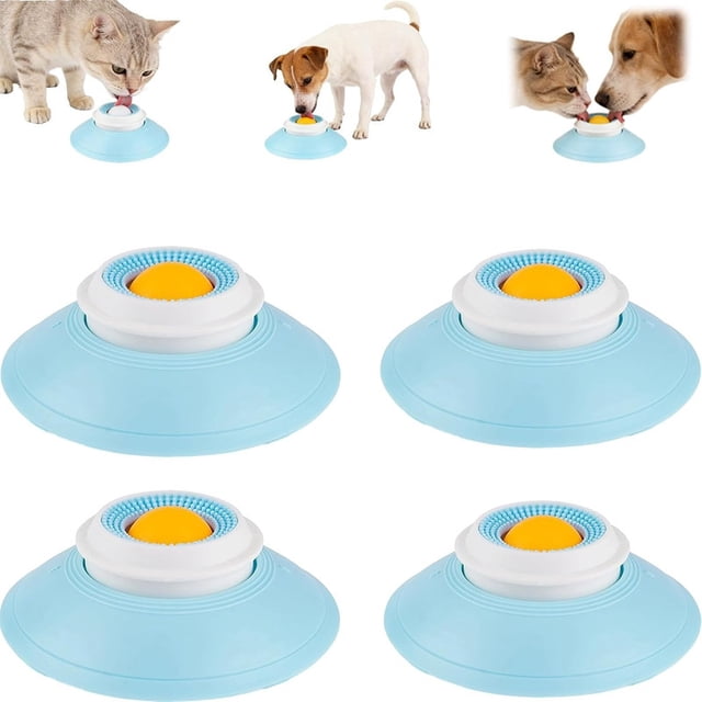 Dog Lick Ball,Licking A Ball Add More Fun Bowl, Dog Lick Ball Bowl,Licking A Ball for Dogs,Slow Down Eating Speed and Add More Fun for Your Dog and Cats