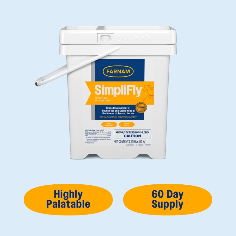 Farnam SimpliFly Horse Feed-Thru Fly Control Medication, 60 Day