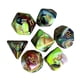 thumbnail image 5 of Paquete de 7 accesorios novedosos de poliédricos acrílicos pintados para juegos de rol C, 5 of 9