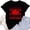 Black, variant on Womens Short Sleeve Shirts Oversized Graphic T Shirt For Canada Day Celebration Soft Casual Tee Round Neck Trendy Flowy Tees
