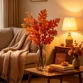 thumbnail image 5 of 2 Pack Artificial Maple Leaf Bouquet, Fall Harvest Thanksgiving Decor, Vase Filler Photography Props For Indoor Outdoor Gift, 5 of 6