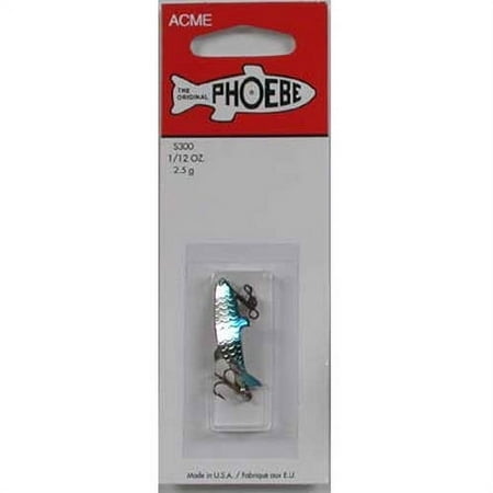 UPC: 0048515060553 | Acme Tackle Phoebe Fishing Lure Spoon Silver Neon Blue 1/12 oz.