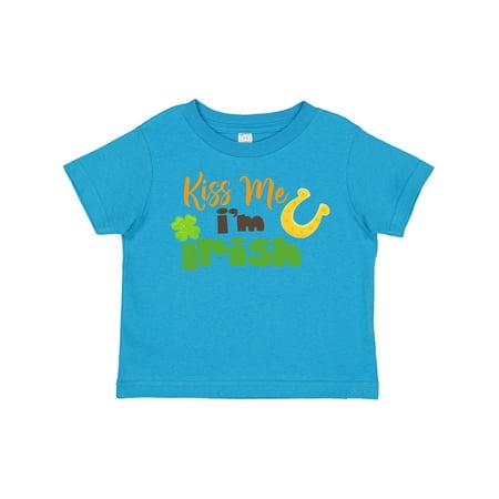 

Inktastic Saint Patrick s Day Clovers Kiss Me I m Irish Gift Toddler Boy or Toddler Girl T-Shirt